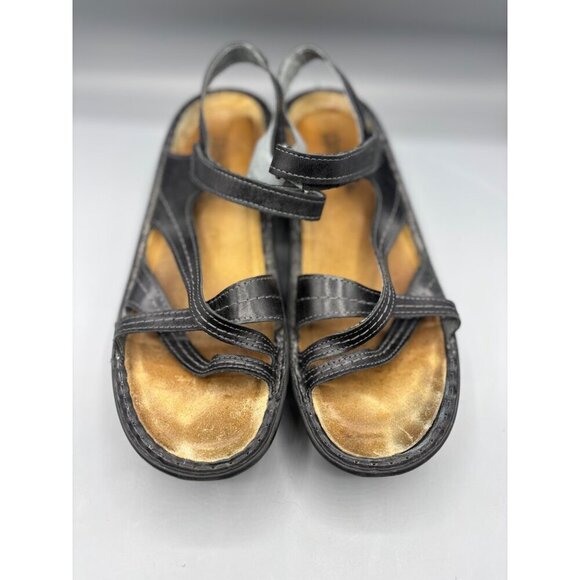 Naot Womens Black‎ Leather Sandals Size 42 EU Casual Summer Straps - Picture 2 of 7